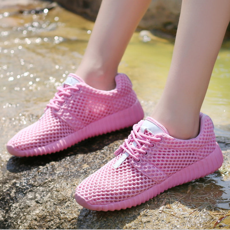 Womens Light Weight Go Easy Mesh Walking Shoes Casual Image 1