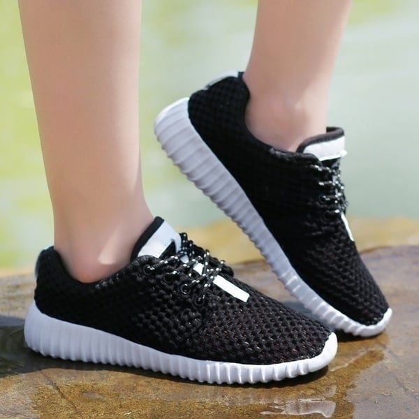 Womens Light Weight Go Easy Mesh Walking Shoes Casual Image 1