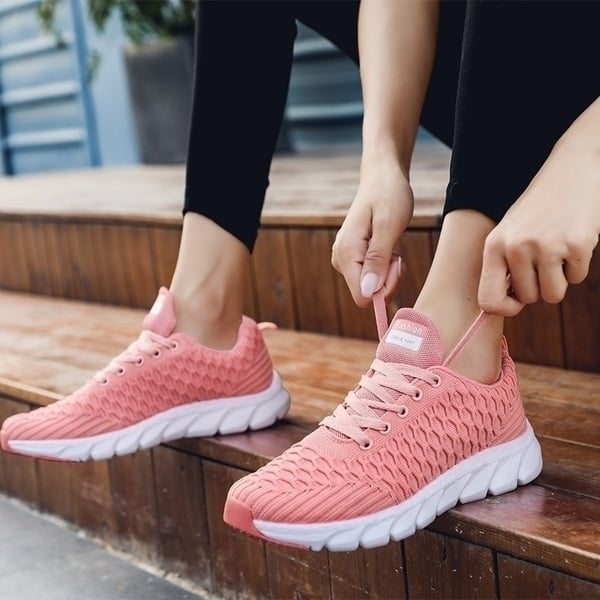 Casual Shoes Womens Running Sports Shoes Anti-slip Walking Image 3