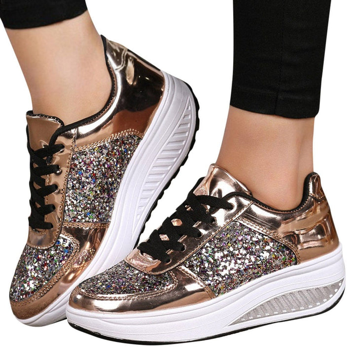 Women Sneakers Sequins Shake Shoes Fashion Girl Sport Image 1