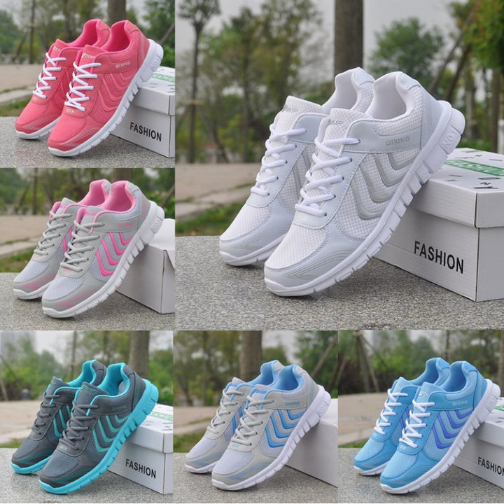 Casual Womens Sneakers Breathable Mesh Running Sports Shoes Image 1