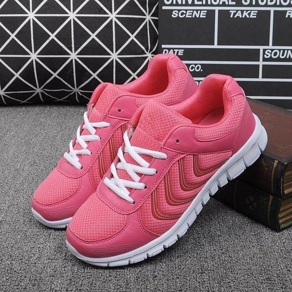 Casual Womens Sneakers Breathable Mesh Running Sports Shoes Image 3