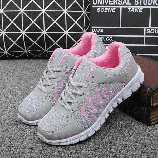 Casual Womens Sneakers Breathable Mesh Running Sports Shoes Image 1