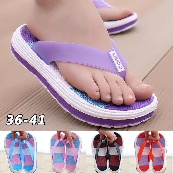 Summer Women Slip Non-slip Soft Comfortable Slippers Indoor Image 1