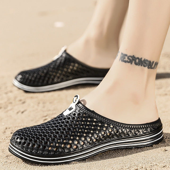 Unisex Summer Hollow-out Breathable Slippers Beach Shoes Image 2