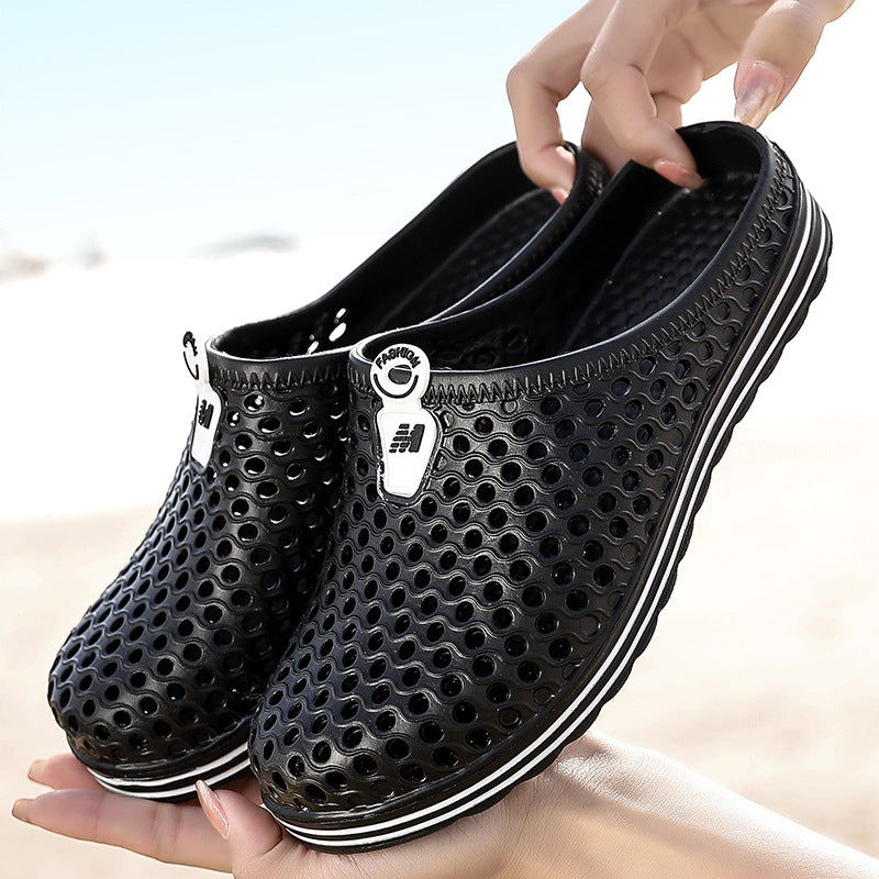 Unisex Summer Hollow-out Breathable Slippers Beach Shoes Image 4