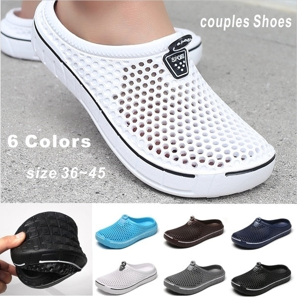 Summer Couples Beach Shoes Indoor/Outdoor Slippers Garden Image 1