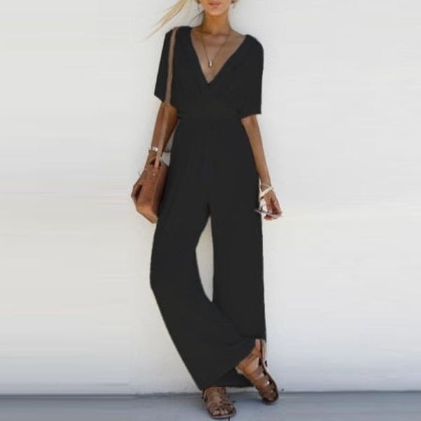 Womens Casual Sleeveless Romper Jumpsuit Club Bodysuit Long Pants Beachwear Image 1