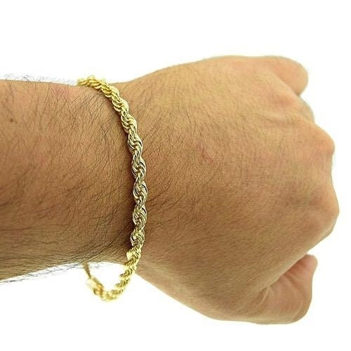 18k Gold Filled Rope Bracelet 8 Image 1