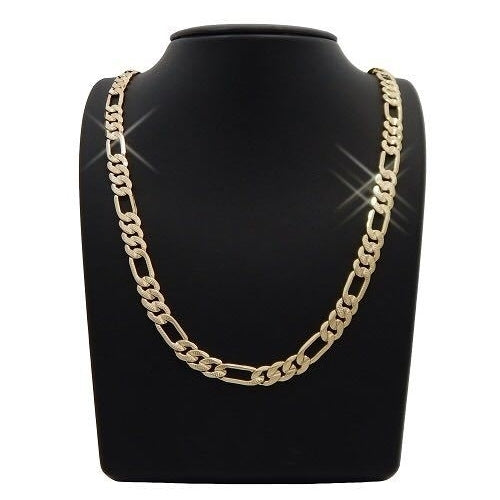 ALL AGES 14K Gold Filled Mate Finish Figaro Chain 24" Image 1