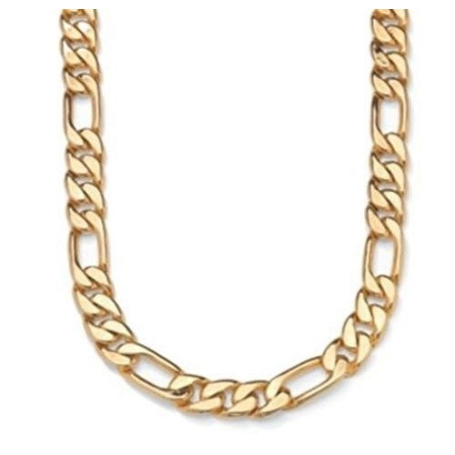 14k Gold Filled Figaro Link Chain necklace 24Men women Teen Image 1