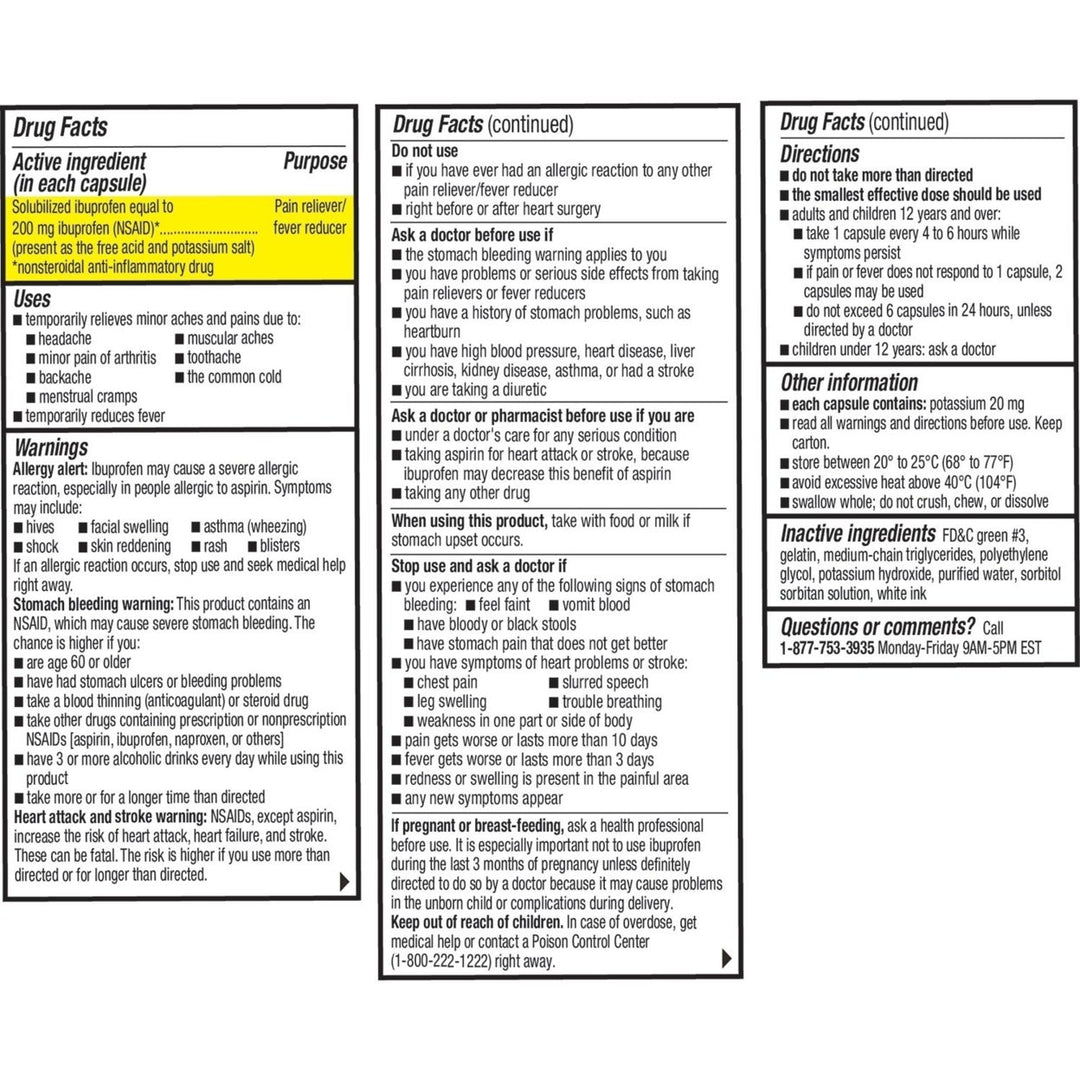 Members Mark Ibuprofen Softgels 200mg (400 Count) Image 2