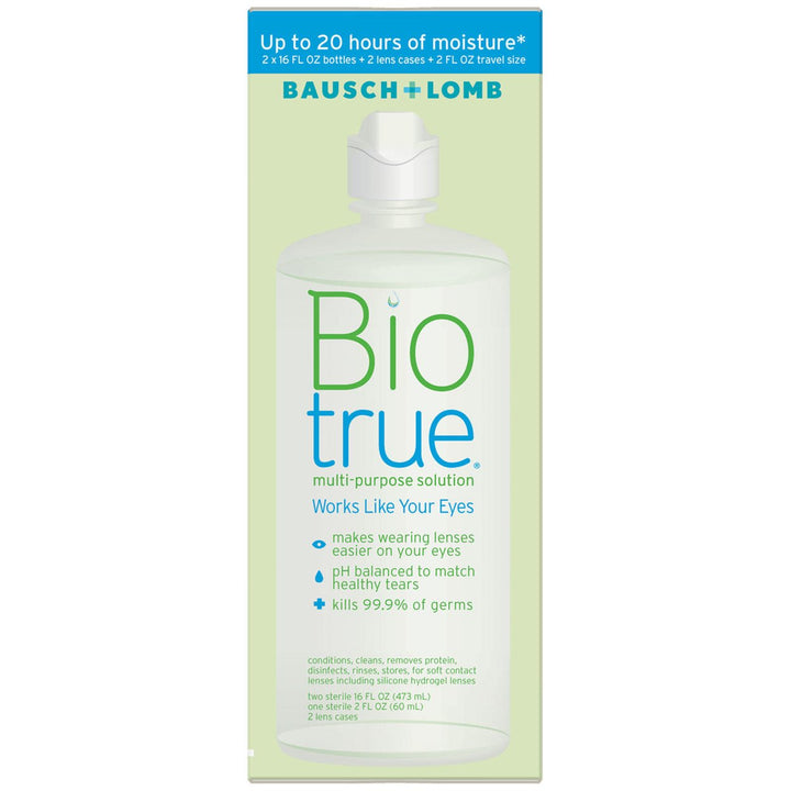 Biotrue Contact Lens Solution for Soft Contact Lenses (10 oz. 2 pk. + 2 oz.) Image 3