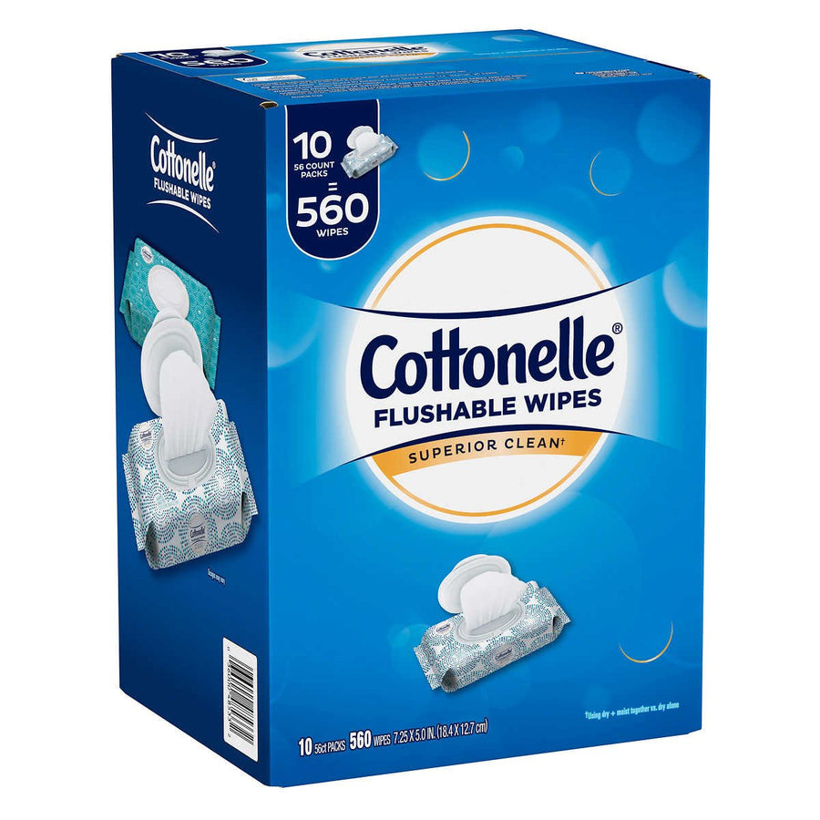 Cottonelle Fresh Care Flushable Wipes 560 Wipes Image 1