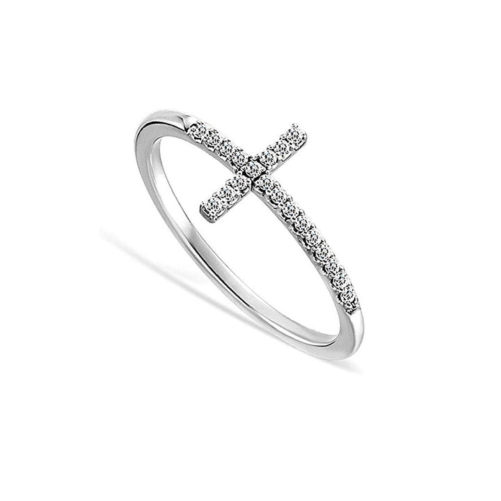 Crystal Cross Band Made With Swarovski Elements Image 1