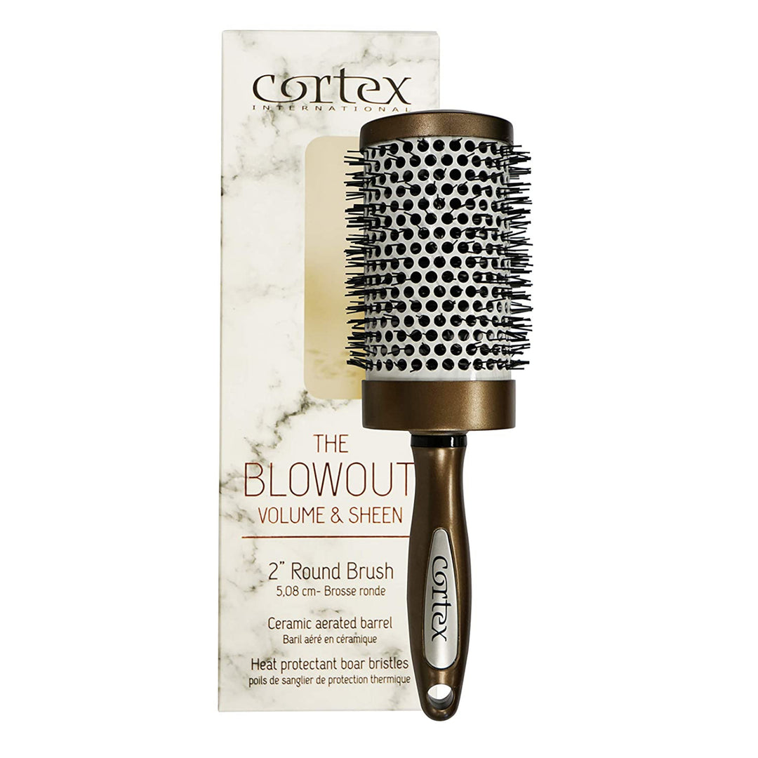 Cortex International Volume and Sheen Round Blowout Hair Brush  Ceramic Vented Barrel Image 1