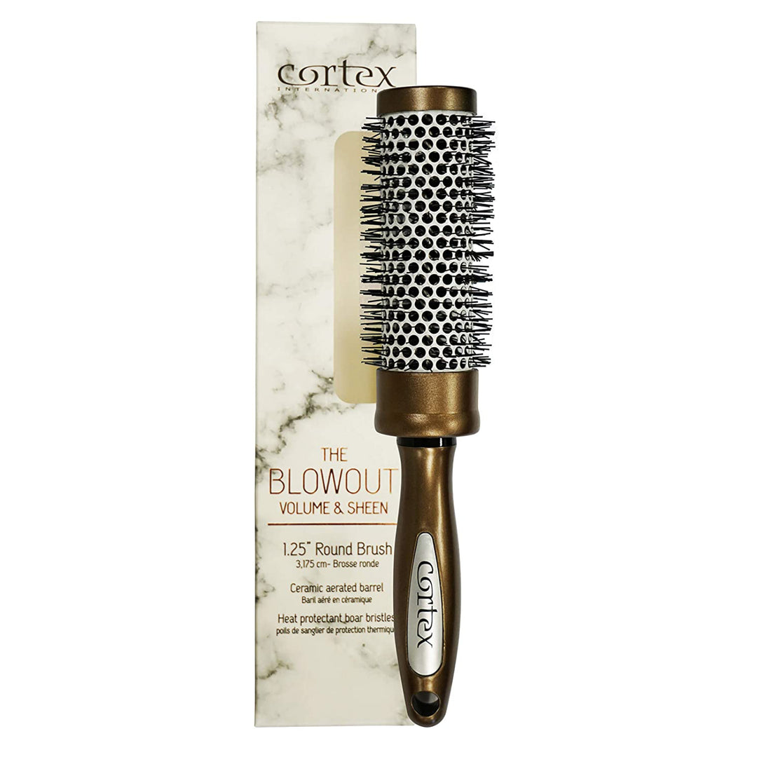 Cortex International Volume and Sheen Round Blowout Hair Brush  Ceramic Vented Barrel Image 1