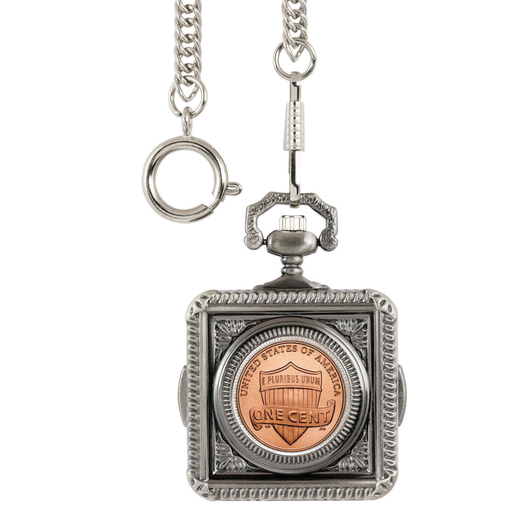 Lincoln Union Shield Penny Coin Pocket Watch Image 1