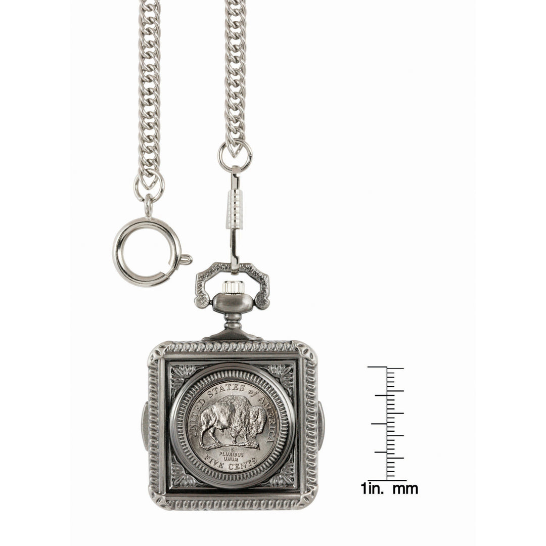Westward Journey Bison Nickel Coin Pocket Watch Image 4