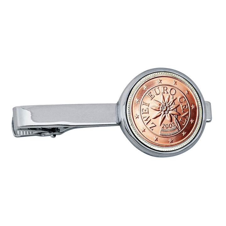 Austrian 2 Euro Bar Coin Tie Clip Image 1