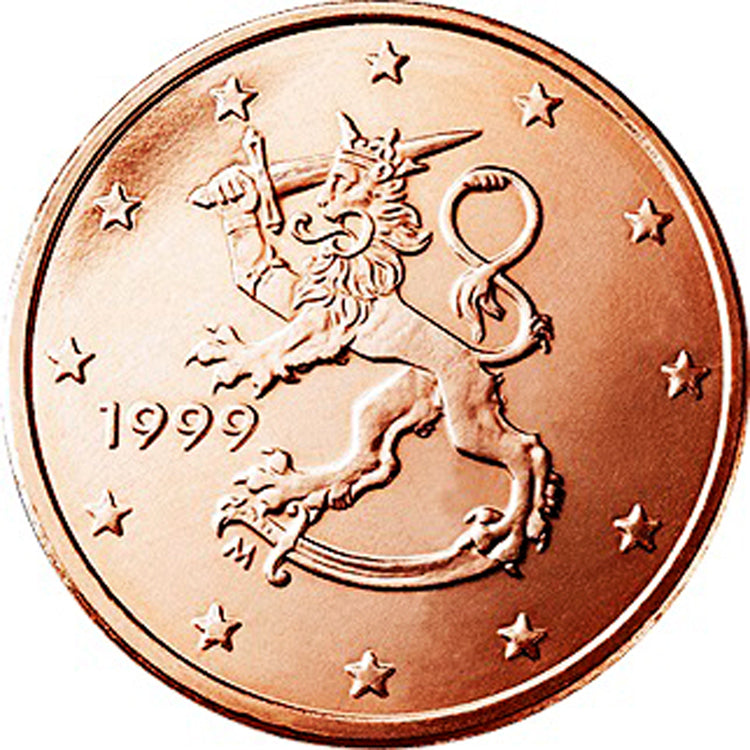 Finland 2 Euro Bar Coin Tie Clip Image 3
