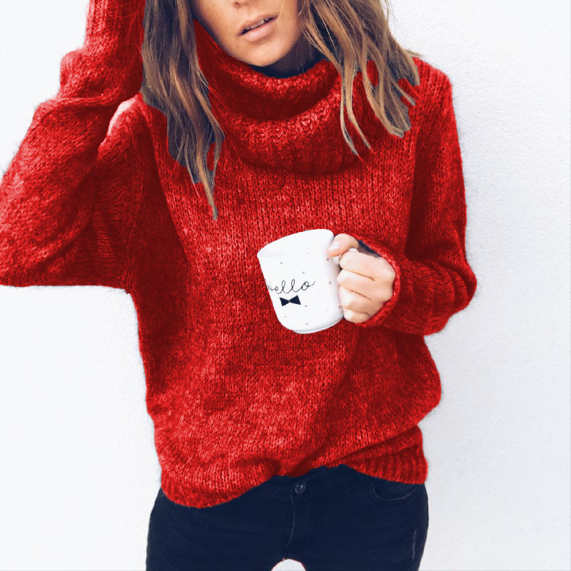 Womens Aunt Long Sleeve Turtleneck Pullover Image 4