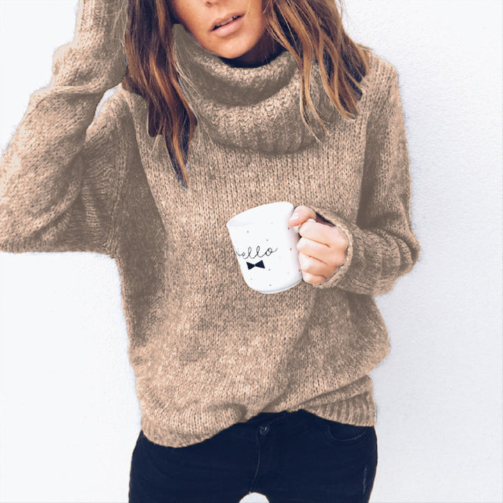 Womens Aunt Long Sleeve Turtleneck Pullover Image 1