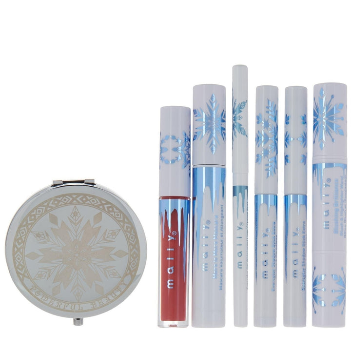 Mally Beauty Disney Frozen Elsa Makeup Kit 7 Piece Collection Shadow Liner Mascara Image 3