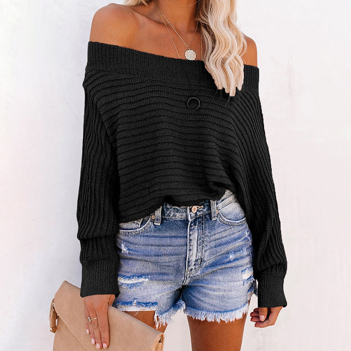 Womens Bat Sleeve Off-Shoulder Top Image 1