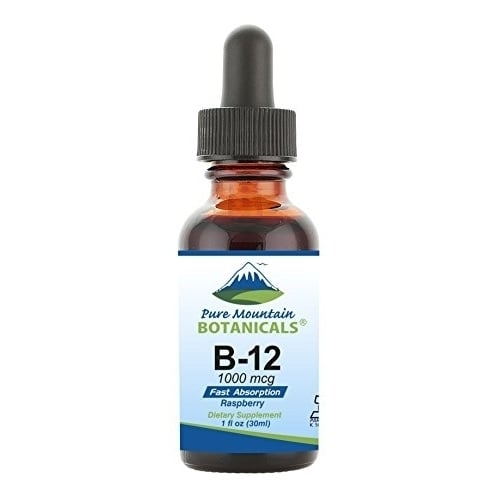 B12 Vitamin 1000 mcg Kosher B12 Drops in 1oz Bottle with Natural Berry Flavor Image 1