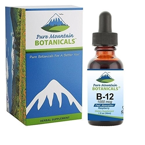 B12 Vitamin 1000 mcg Kosher B12 Drops in 1oz Bottle with Natural Berry Flavor Image 4