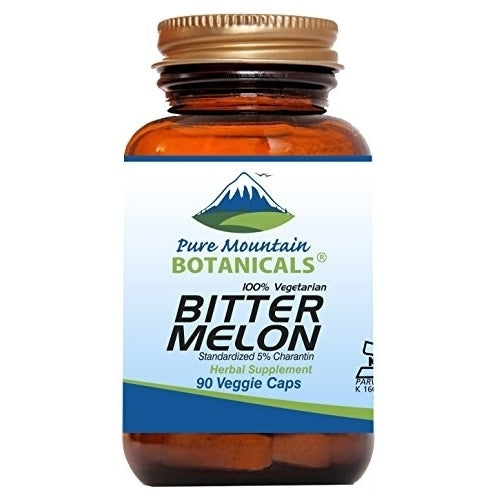 Bitter Melon Capsules - 90 Kosher Vegan Caps with 500mg Bitter Melon Extract Image 1