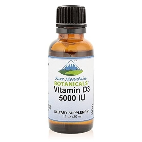 Liquid Vitamin D Drops - Unflavored Kosher D3 Liquid Drops in MCT Oil - 5000IU per serving - 1oz Bottle Image 1