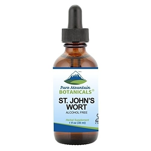 St Johns Wort Tincture Kosher Liquid St. Johns Wort Alcohol-Free Extract - 500mg - 1oz Bottle Image 1