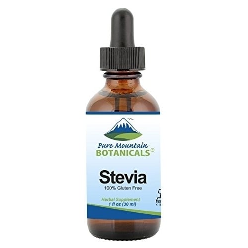 Liquid Stevia Drops Alcohol Free and Kosher Sugar Substitute - 1oz Glass Bottle Image 1