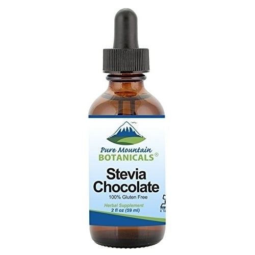 Stevia Drops Chocolate - Alcohol Free and Kosher - Flavored with Natural Dark Chocolate - 2oz Glass Bottle Image 1