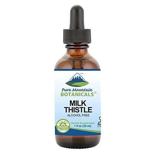Milk Thistle Capsules - 90 Kosher Vegan Caps with Organic Milk Thistles and Potent Silymarin Extract Image 1