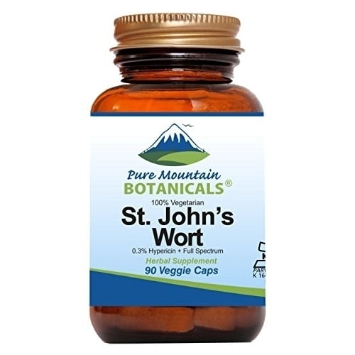 St. Johns Wort - 90 Capsules (Kosher Vegan) with Standardized 0.3% Hypericin 450mg Formula per Capsule - Organic St Image 1