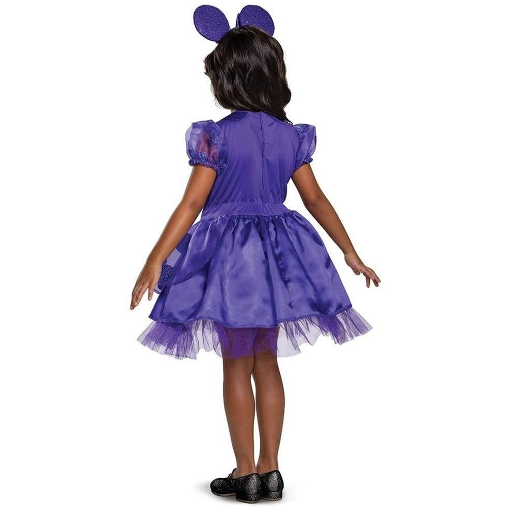 Minnie Mouse Girls Costume Size L 4-6X Purple Dress Headband Disguise Image 2