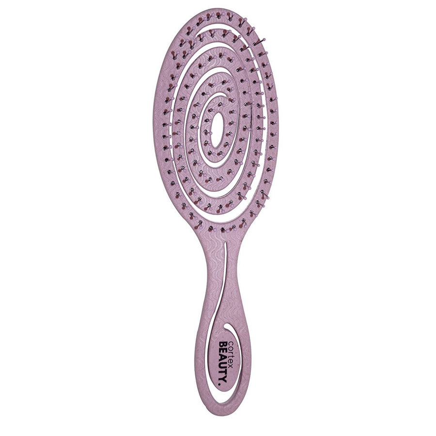 Cortex Beauty Hair Brush  Wheat Straw Brushes Made With 100% Bio-Based Materials  Recyclable and Reusable (LIGHT PURPLE) Image 1