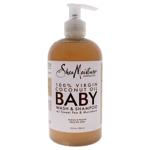 Shea Moisture 100% Virgin Coconut Oil Baby Wash and Shampoo Image 1