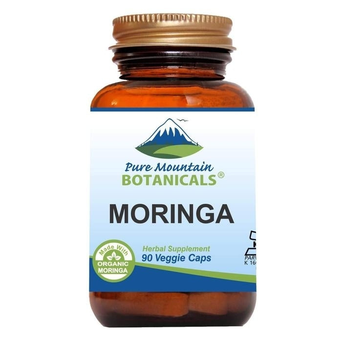 Moringa Capsules - Kosher Vegan Formula - 1000mg Organic Moringa - Natural Superfood/Antioxidant - 90 Ct. w/ Organic Image 1