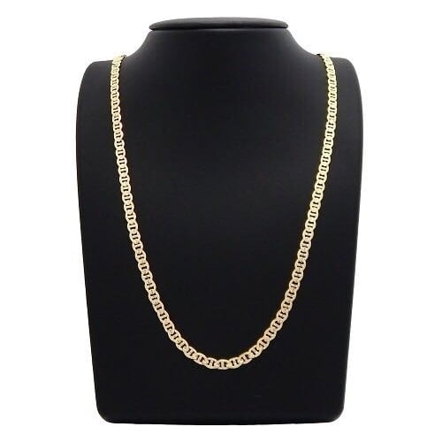 14k Gold Filled Mat Finish Mariner Chain 24" Image 1