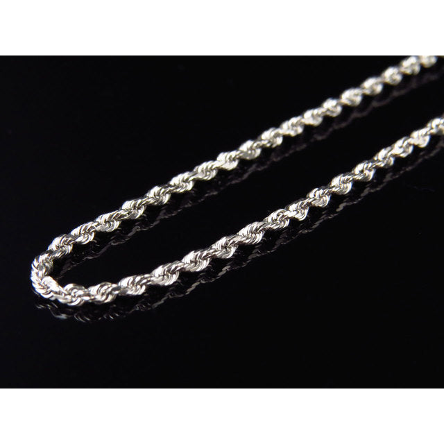 White Gold Rope Chain 3MM Image 1