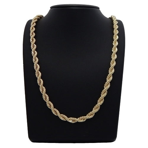 14K Gold Filled  Rope Chain 24" Mens Women Teens Image 1