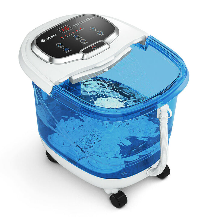 Portable Foot Spa Bath Motorized Massager Electric Feet Salon Tub w/Shower Timer Image 1