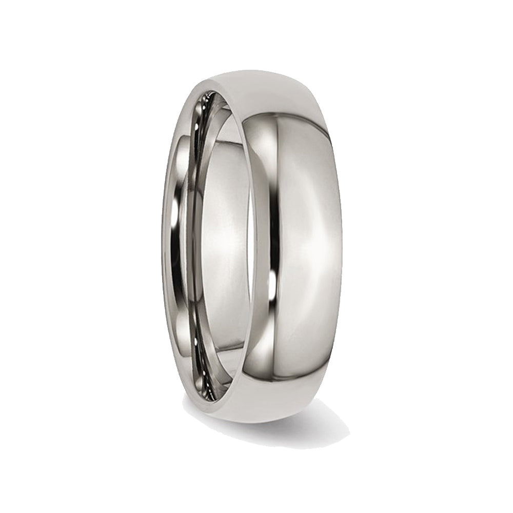 Mens Chisel Titanium 6mm Polished Wedding Band Ring Image 3