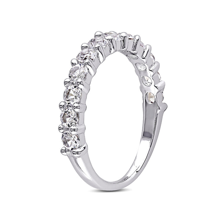 1.00 Carat (ctw) Lab-Created White Sapphire Stackable Ring In Sterling Silver Image 2