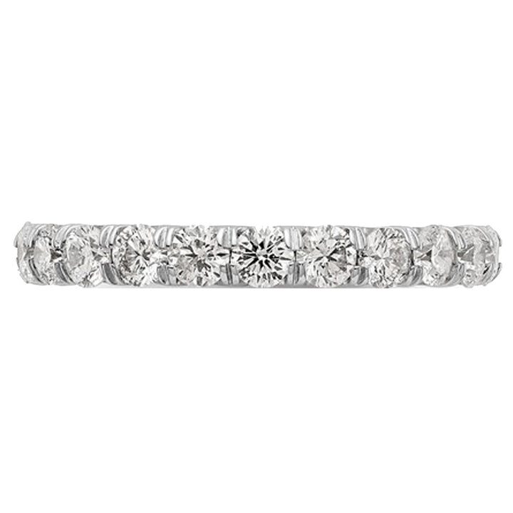 2.00 Carat (ctw Color H-I, SI2-I1) Ladies Diamond Eternity Wedding Band Ring in 14K White Gold Image 4