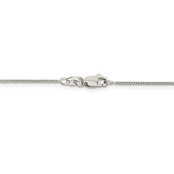 Curb Chain Necklace in Sterling Silver 18 Inches (0.700 mm) Image 2